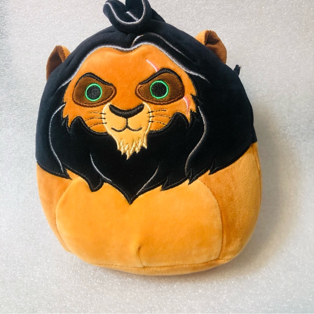 Scar Squishmallows Plush 6.5" Toy The Lion King Movie Villain Brown Soft Disney
